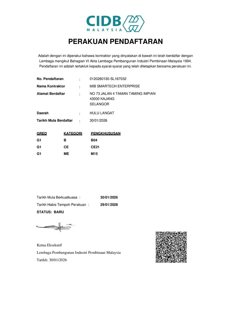 CIDB Malaysia Registration